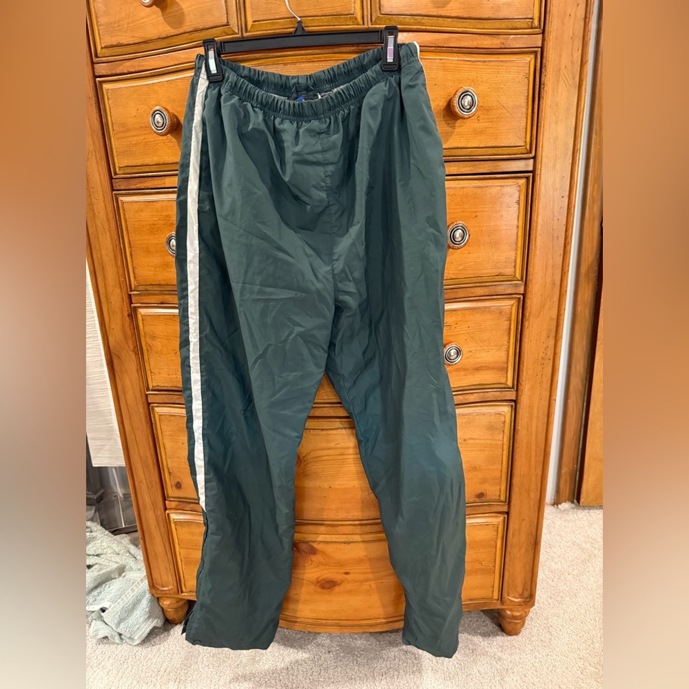 Holloway Dark Green Joggers with White Stripe